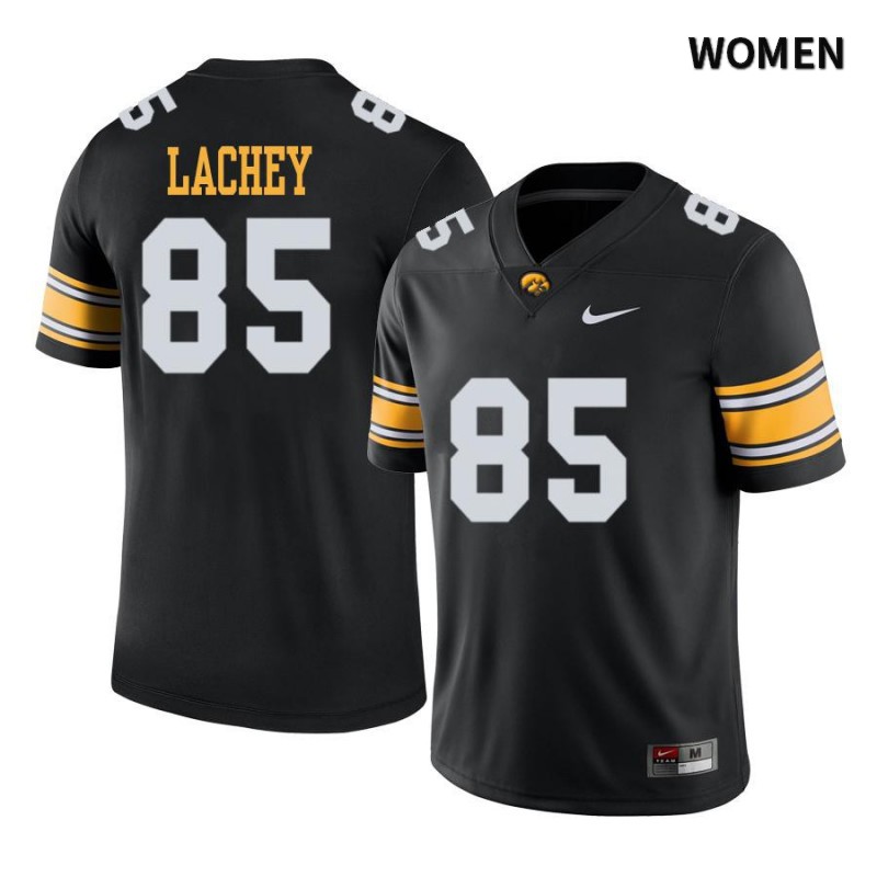 Women's Iowa Hawkeyes NCAA #85 Luke Lachey Black Authentic Nike Alumni Stitched College Football Jersey TC34P33FV